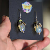 Water Talisman Earrings - Sterling Silver - OpalOra Jewelry